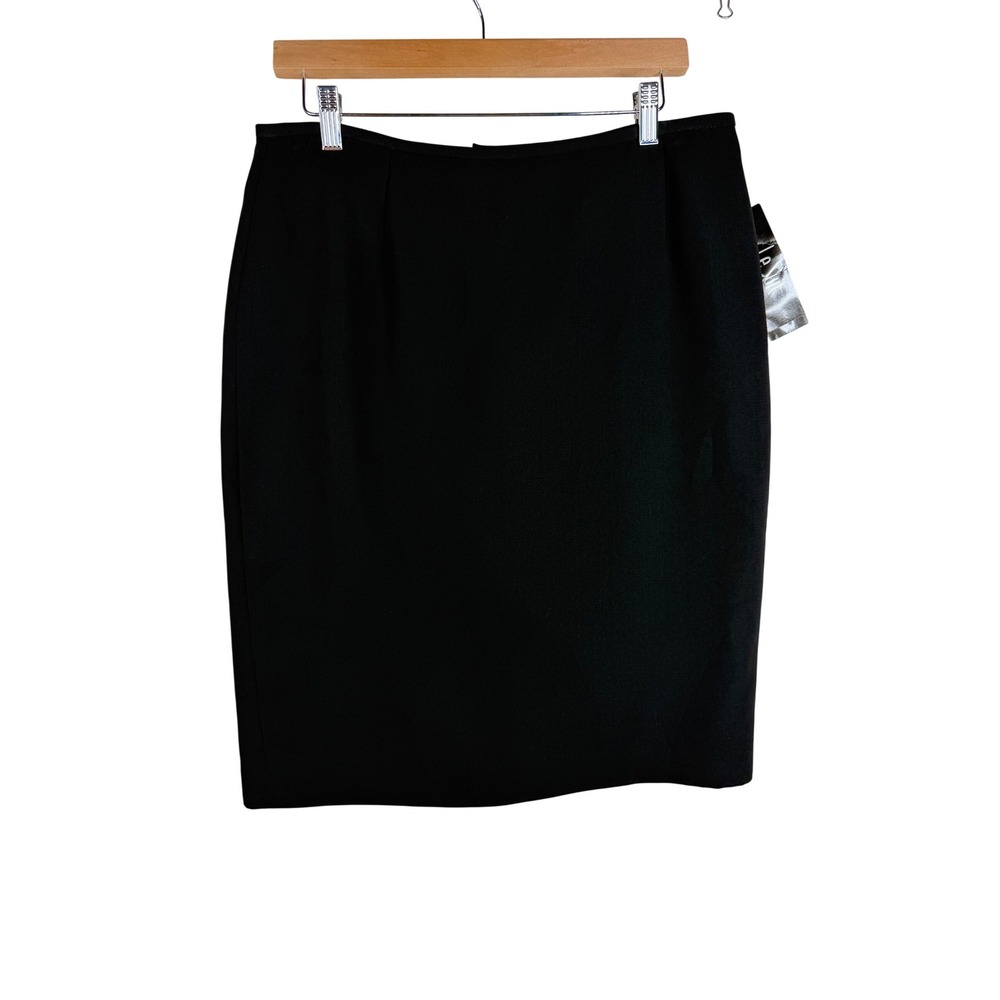 NWT Le Suit Women's Work Office Pencil Skirt size 10 Petite Black